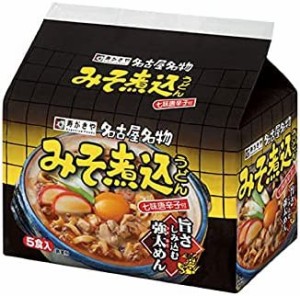 寿がきや　みそ煮込みうどん　91g×５個　（１パック５食入り）