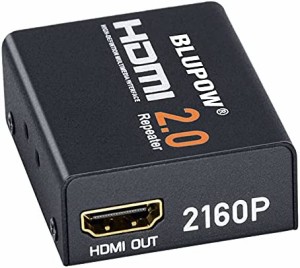 BLUPOW HDMIリピーター HDMI2.0 4K×2K 3D対応 4K＠60Hz/30m 4K＠30Hz/40m 1080P＠60Hz/60mまで延長可能 HDMI 中継アダプター hdmi延長器
