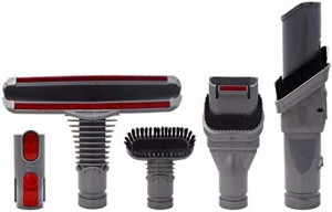 へッドツールキット添付アダプター対応 Dyson ダイソン V6 V7 V8 V10 V11シリーズ 掃除機パーツアタッチメント(5点セット)