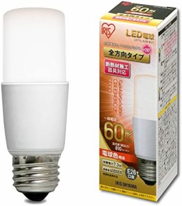 アイリスオーヤマ LED電球 口金直径26mm E26 T形 全方向タイプ 60W形相当 電球色 LDT7L-G/W-6V1 1)単品