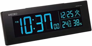 セイコークロック 置き時計 01:黒 本体サイズ:7.3×22.2×4.4cm 電波 デジタル 交流式 カラー液晶 シリーズC3 値札なし BC406K