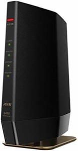 BUFFALO バッファロー 無線LANルーター プレミアムモデル (Wi-Fi 6(11ax)対応/ワイドバンド 5GHz 160MHz対応/マットブラック) WSR-5400AX