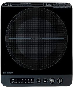 アイリスオーヤマ IHコンロ IHクッキングヒーター 1400W 卓上 デザイン IHK-T37-B ブラック