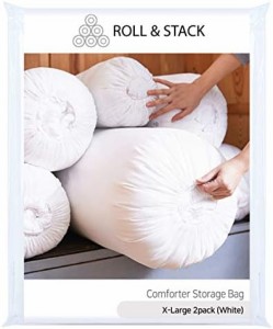Roll&Stack ロールアンドスタック ふとん収納袋  衣類収納袋 - XL (65L) White X 2
