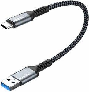 SUNGUY USB 3.0 Type C ケーブル 0.3M 5Gbps高速データ転送 QC3.0/2.0 急速充電 USB-A to USB-C 30cm 短い Android Auto対応 USB3.1 Gen1