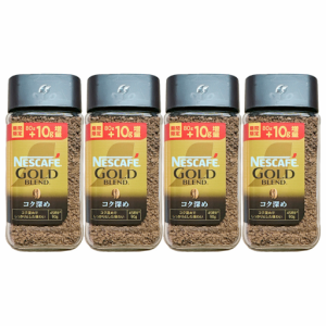 ネスカフェ ゴールドブレンド 90g(80g+10g) コク深め インスタントコーヒー 4個セット 黒のキャップ