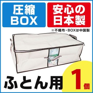 布団圧縮袋 圧縮BOX ふとん用（１セット入） 2個のご注文でもう1個プレゼント！ 圧縮袋 圧縮BOX ふとん 毛布 収納 布団ケース