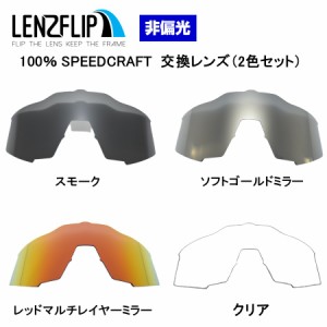 ワンハンドレッドパーセント スピードクラフト サングラス 交換レンズ ２色組 レンズ 100% Speedcraft  LenzFlip オリジナル