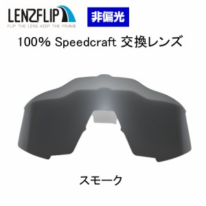 ワンハンドレッドパーセント スピードクラフト サングラス 交換レンズ 　スモーク カラー レンズ 100% Speedcraft  LenzFlip オリジナル