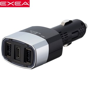 EXEA 星光産業 3USB Type-C 高速充電PD対応 モニターUSBポートPD EM-166