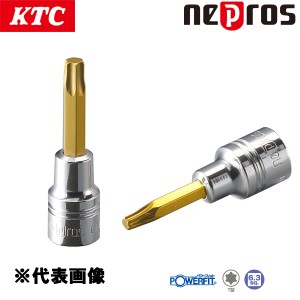 KTC ネプロス 6.3sq.T型トルクスビットソケット T30 NQ4T30