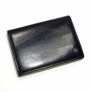 【中古】Cartier パシャ ローマン ニューメラル パスケース カードケース 名刺入れ レザー ブラック L3000923