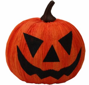 18cmハロウィンかぼちゃ(紙製) （461276）置物