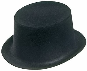 【即納！】シルクハット黒DX【帽子・ハット・衣装・コスプレ・英国紳士・ウォンカ・ハロウィン】