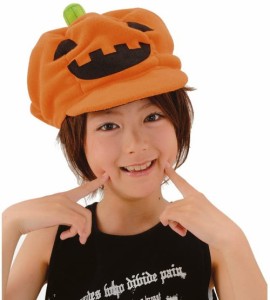【即納！】パンプキンキャップ　キッズ 頭囲56cm 6599　子供用サイズ　かぼちゃ帽子　コスプレ　ハロウィン