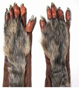 狼男の手(ウルフマングローブ) [802800 Wolf Man Gloves]♪パーティーグッズ アニマル 動物 コスプレ コスチューム 仮装衣装 パーティグ