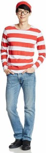 Adult Wally For men  95678 大人用 ウォーリー コスチューム　男性用　【ライセンス公式商品】【ウォーリーをさがせ】ウォーリー コスプ