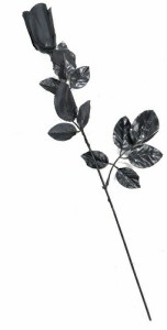 SUNSTAR Black Rose　黒い薔薇（1本）803905【公式ライセンス商品】(ハロウィン・イベントグッズ)