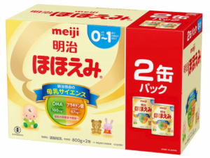 明治 ほほえみ 800g×2缶パック 粉ミルク 缶 セット 粉 ミルク ベビーミルク みるく 赤ちゃん ベビー 粉みるく あかちゃん 赤ちゃん用品 