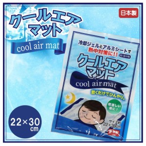 クールエアマット ひんやり枕パット 肩・背中用 22x30cm 約320g 日本製 熱中症対策 繰り返し使える お手入れ簡単 敷くだけでひんやり気持