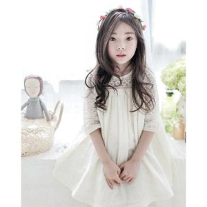 キッズ 子ども服 子ども服（女の子） ワンピース チュニック 女の子 レース キッズ服 ゆったり 子供服 花柄 刺繍 ガーリー 送料無料