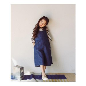 キッズ 子ども服 女の子 おしゃれ ナチュラル サロペット デニム オールインワン ノースリーブ オシャレ かわいい 人気商品 送料無料