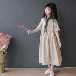 キッズ ジュニア服 子ども服(女の子) ミモレ丈 ワンピース、チュール チュニック(女の子用) キッズ女の子 半袖 ひざ丈 送料無料