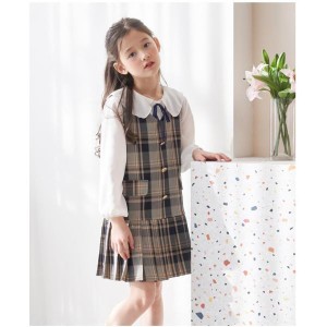 子ども服 ワンピース チュニック シャツ＋ワンピース セットアップ 女の子 キッズ 春秋 長袖 ひざ丈 韓国子供服 人気商品 送料無料