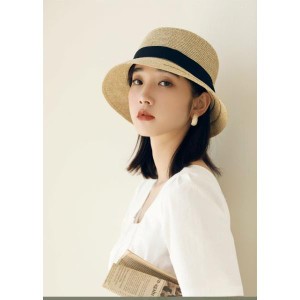 麦わら帽子 レディース 夏 紫外線防止 UVカットストローハット 撥水加工 折りたたみ可 ナチュラル つば広帽子 人気商品 送料無料