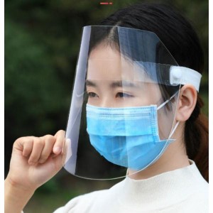 防災 防犯 セーフティ 避難用具 マスク 透明フェイスシールド 3枚セット 顔面保護 フェイスカバー 調整可能 水洗い 人気商品 送料無料