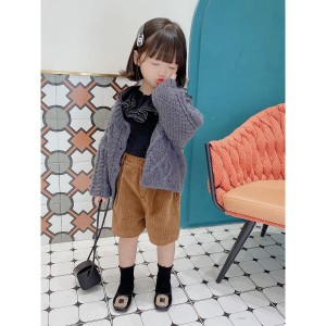 子ども服 カーディガン 韓国子供服 キッズ ニット 女の子 秋冬 子供服 ケーブルニット ガーリー サイズ 80 130 プルオーバー 送料無料