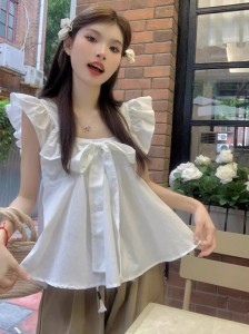 楽天市場】チュニック ノースリーブ フリルの通販