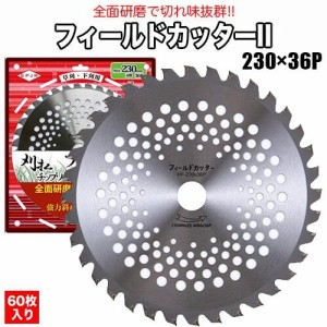 【スーパーセール期間限定 (6/4 20:00〜6/11 1:59) ポイント最大10倍】サンピース 刈り払い機用チップソー フィールドカッターII (60枚入