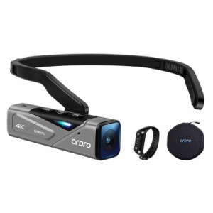 ORDRO EP7 4K ビデオカメラ FPV設計 60FPS ウェアラブル式ビデオカメラ  IP65防水  Vlogカメラ  Wi-fiア