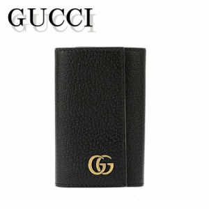 グッチ キーケース 6連 レディース メンズ ユニセックス マーモント GUCCI Marmont Gg GG 435305-DJ20T-1000 ブラック