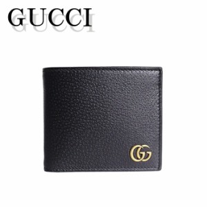 グッチ 財布 メンズ レディース ユニセックス マーモント GUCCI Marmont Gg 二つ折り財布 428725-DJ20T-1000 ブラック