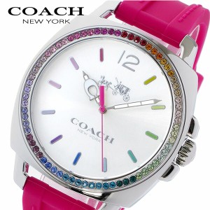 コーチ COACH ボーイフレンド ラインストーンベゼル クオーツ レディース 腕時計 14502529 ピンク