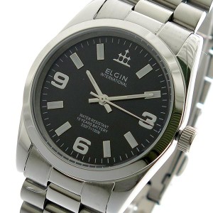 エルジン ELGIN 腕時計 メンズ FK1421S-B 10YEARS クォーツ ブラック シルバー 国内正規品