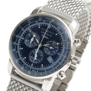 ツェッペリン ZEPPELIN 7680M-3 腕時計 メンズ ブルー ネイビー メッシュベルト クオーツ アナログ