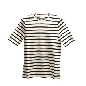 ジルサンダー JIL SANDER Tシャツ J40GC0111-J46497-080-XS レディース クリーム ボーダー JILSANDER