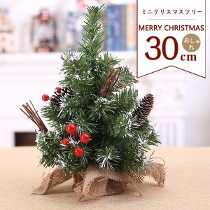 クリスマスツリー ミニツリー クリスマス飾り 30cm クリスマス 卓上ツリー プレゼント 小物 置物 装飾 オーナメント 飾り付け 雑貨 贈り