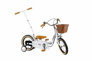 いきなり自転車プレミアムホワイト ピープルじてんしゃ かじとり式 子供 自転車 14インチ people 幼児用自転車 ギフト プレゼント に 息