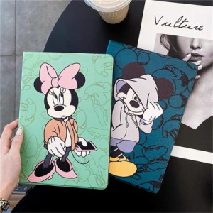 iPadケース Mickey ディズニー ミッキー Mini1/2/3/4 iPad Air iPad pro 保護用 カバー 高級PUレザー オートスリープ機能付き