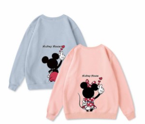 9colors ディズニー Disney ミッキー パーカー Disney ペアルック カップルレディース メンズ パーカー トレーナー スウェット ディズニ