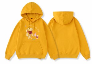 10colors クマのプーさん ディズニー パーカー ペアルック カップル トレーナー スウェット パーカー 厚手 薄手 男女兼用 お揃い トップ