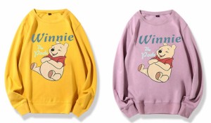 ８color winnie パーカーレディース メンズ ペアルック カップル  トレーナー スウェット  厚手 薄手 男女兼用 お揃い トップス裏起毛/裏