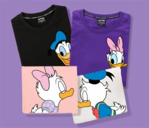 【スマプレ超祭り】Duck Tシャツ ディズニーｔシャツ Disney ペアルック 半袖 ｔシャツ トップス カジュアル 恋人 お揃い T-shirt恋人 誕