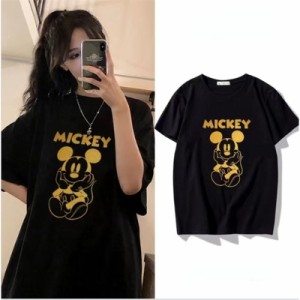 ディズニー ミッキー ミニー　半袖シャツペアＴシャツ tシャツ トップス カットソーメンズレディース 恋人 お揃い ご夫婦・友達カップル 