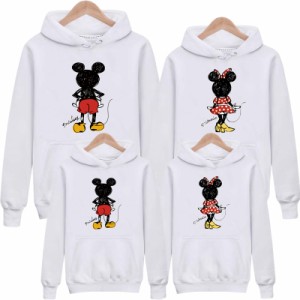 【三太郎の日】7色ミッキー パーカー Disney 親子ペア 家族 ディズニー Mickey 厚手 裏起毛 薄手 スウェット トップス トレーナー パーカ