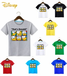 7COLORS T-shirt disney　ディズニー ペアルック カップル Tシャツ トップス Ｔシャツ  ドナルドダック半袖 夏 夫婦 お揃い 旅行 プレゼ